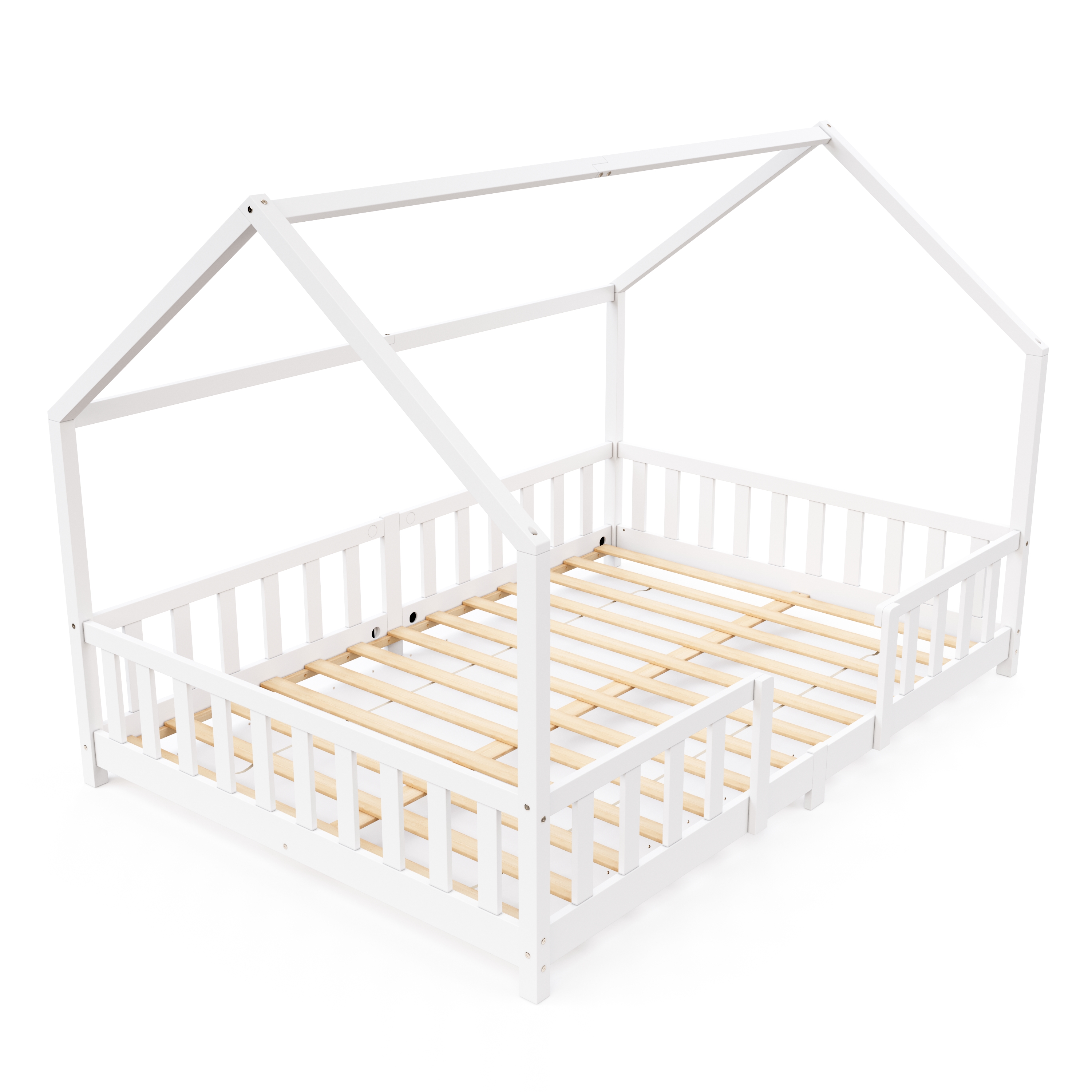 Kinderbett MAISON 140 x 200 cm weiss