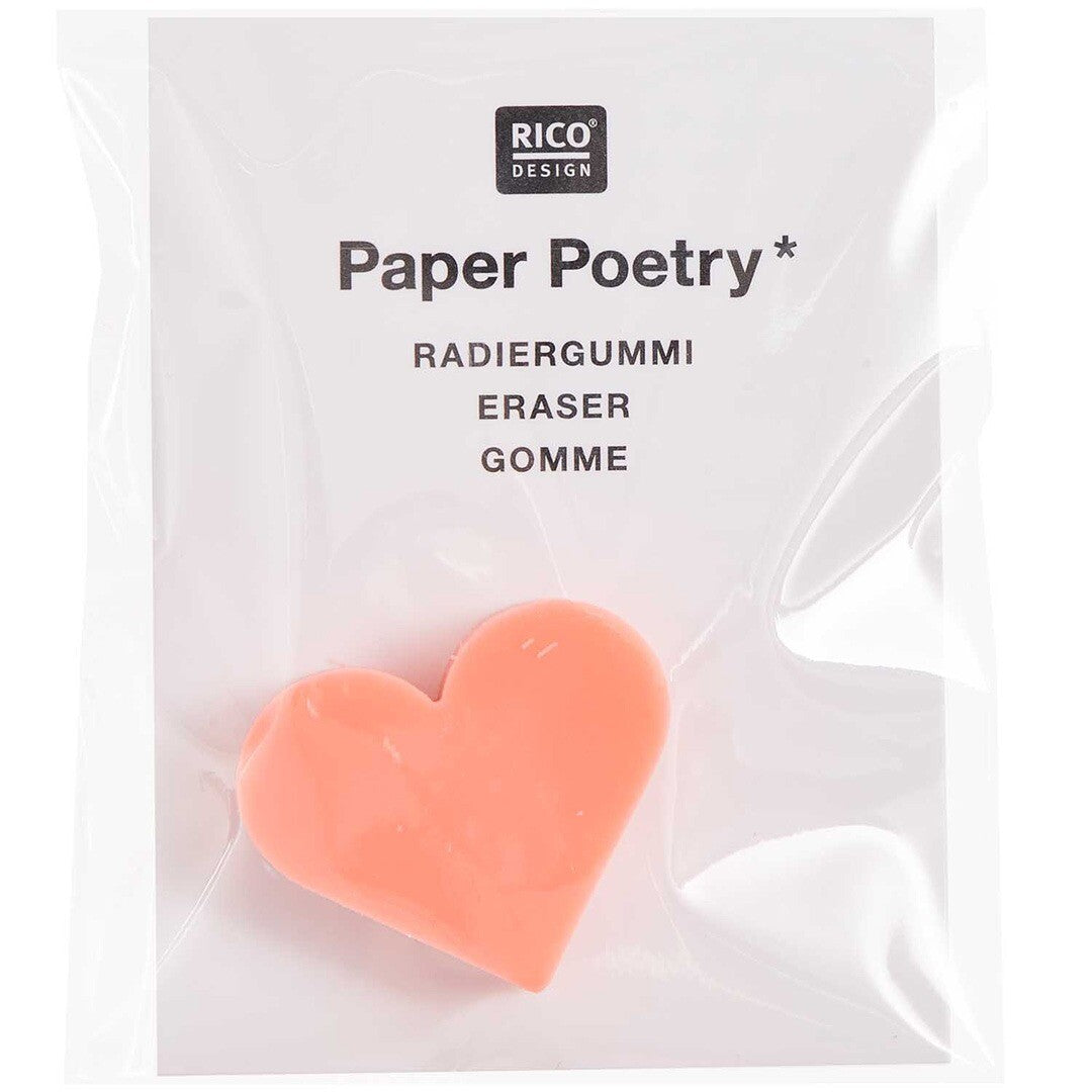 Gum hartje - neon rood