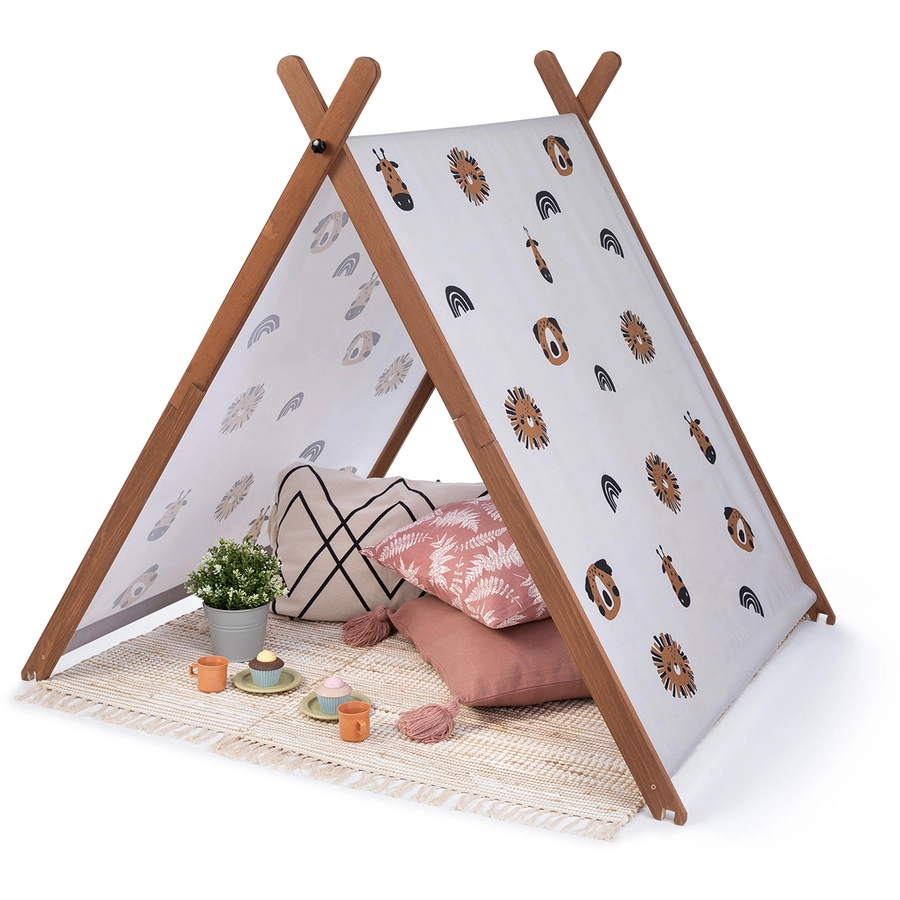 MUDDY BUDDY® Sandkasten mit Zelt Safari Seeker, kakaobraun