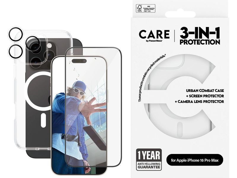 CARE B1340 2864 1286 PanzerGlass B1340 2864 1286 Display-/Rückseitenschutz für Smartphones Klare Bildschirmschutzfolie Apple 1 Stück(e)