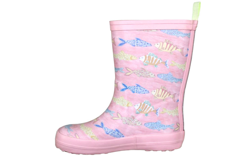 BUNDGAARD CHARLY FISH POND CORAL PINK RAINBOOT