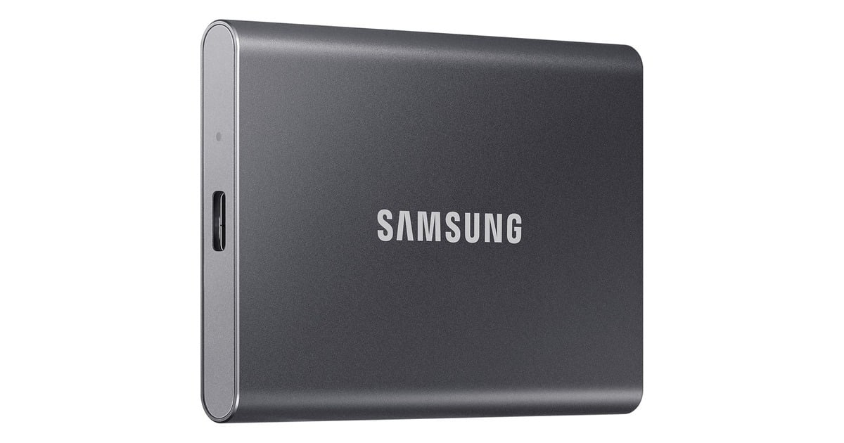 SAMSUNGPortable T7 4 TB externe SSD  (Grijs, MU-PC4T0T/WW, USB-C 3.2 (10 Gbit/s))