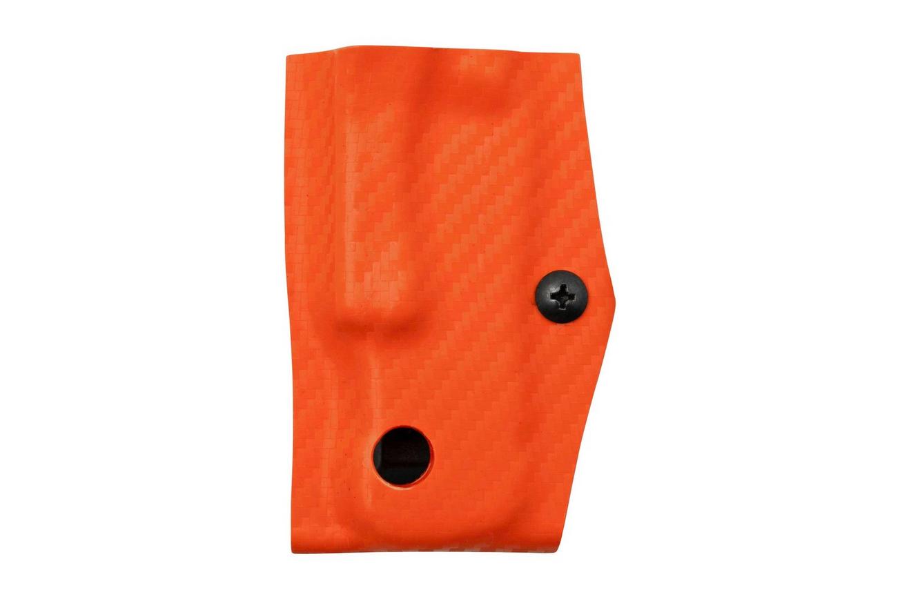 Clip And Carry Kydex Sheath Leatherman Skeletool, Carbon Fiber Orange LSKEL-CF-ORNG riemholster