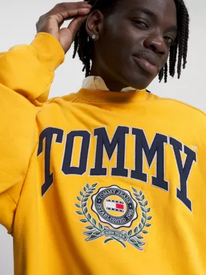Moletom College Boxy Fit com Logo