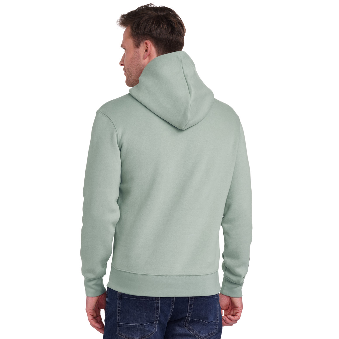 VanVaan Denim Herren Hoodie mit Print oliv