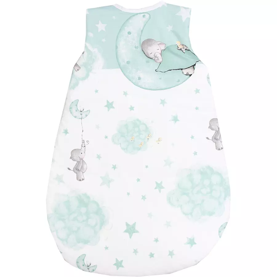 TupTam Baby Ganzjahres Schlafsack Ärmellos Wattiert hellgrün