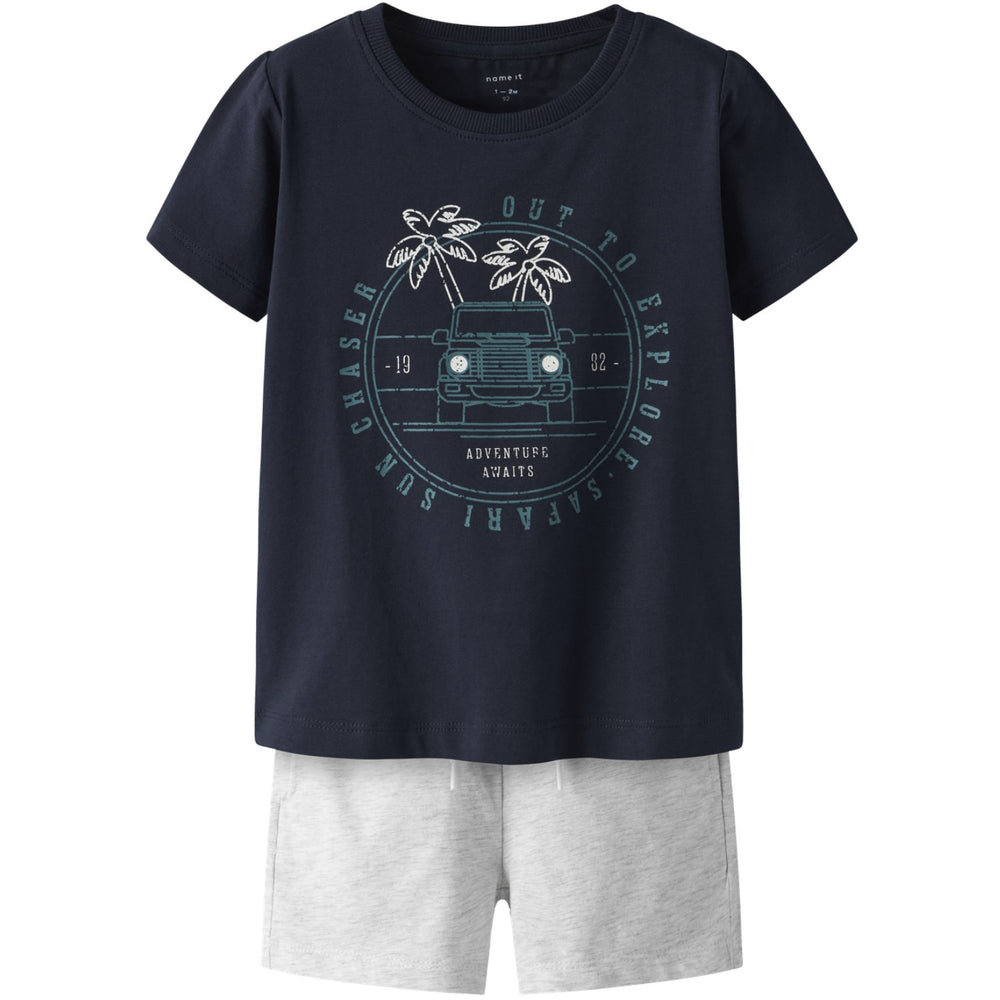 Køb Name It Dark Sapphire Nmmjaspen Ss Shorts Sæt Pb
