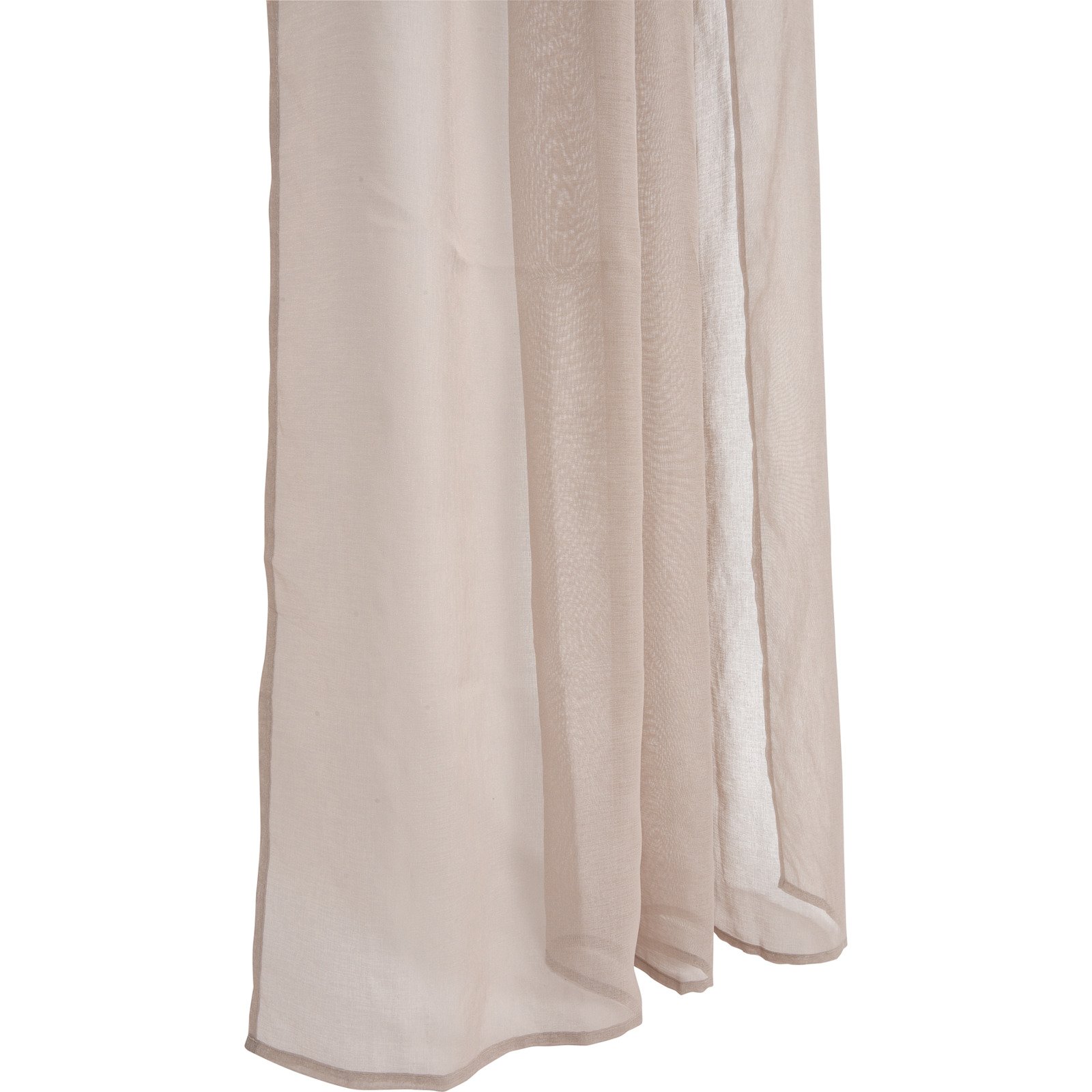 Fertigvorhang Dolly 140 x 245 cm mit Universalband taupe
