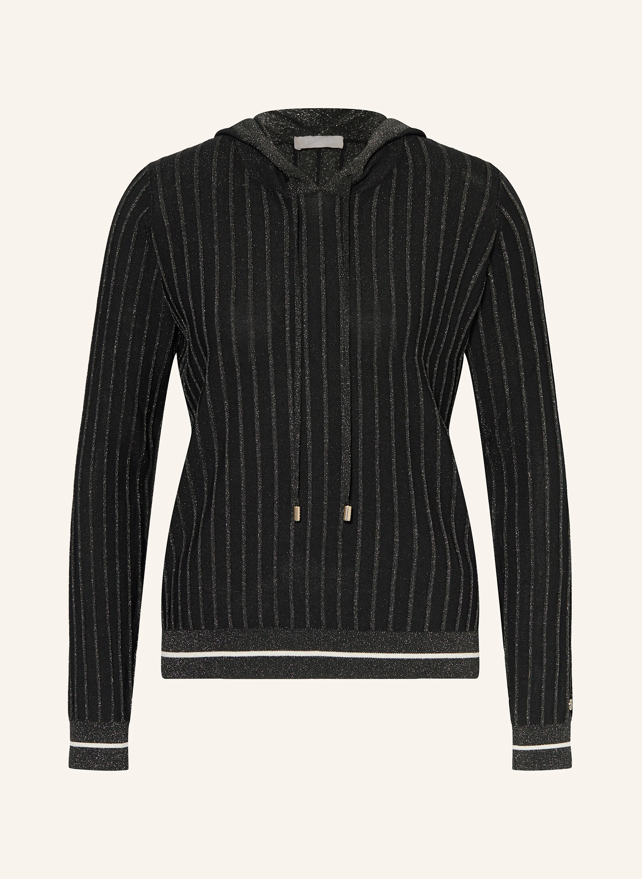 LIU JO Strick-Hoodie mit Glitzergarn