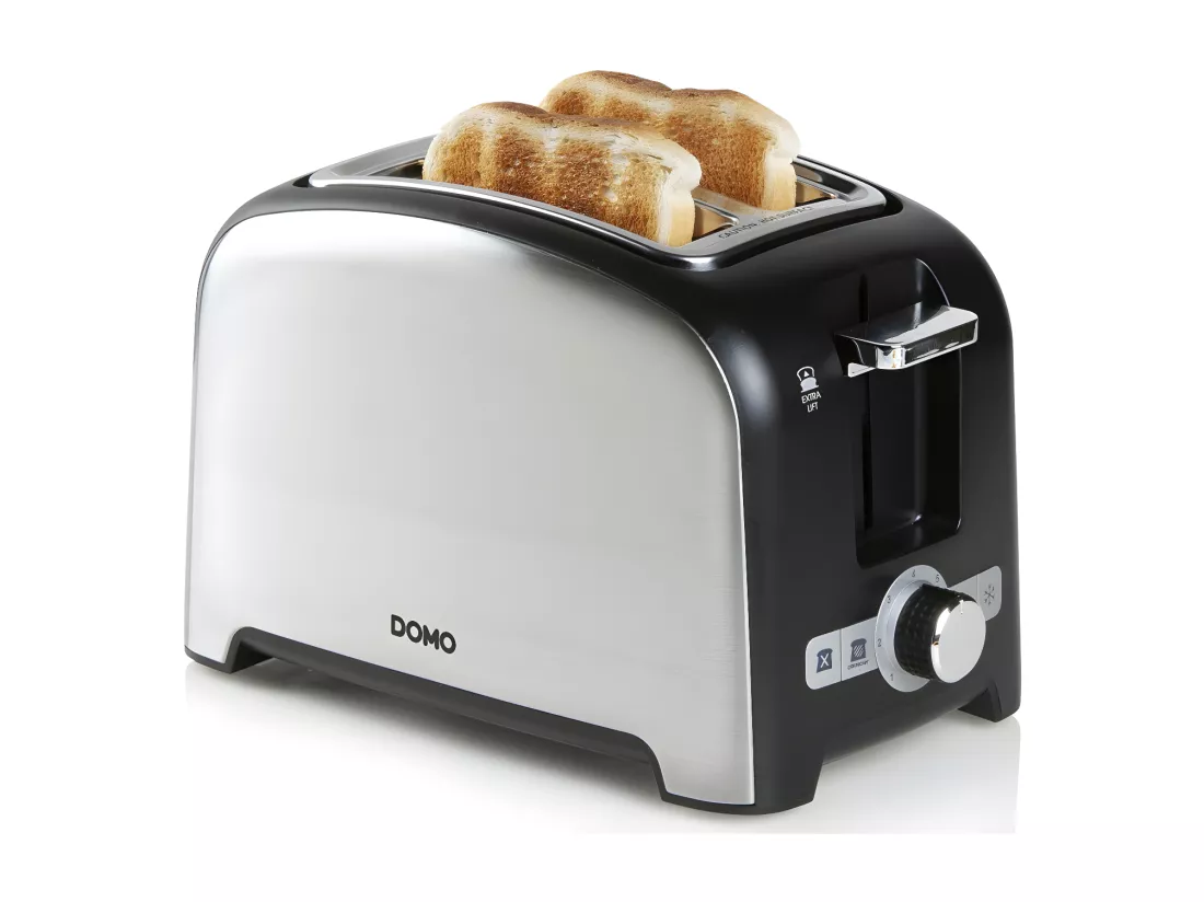 Domo Grille-pains 2 fentes 900w noir - do959t