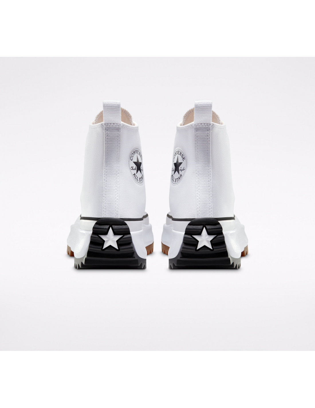 converse sneakers compensées montantes femme run star hike hi blanc