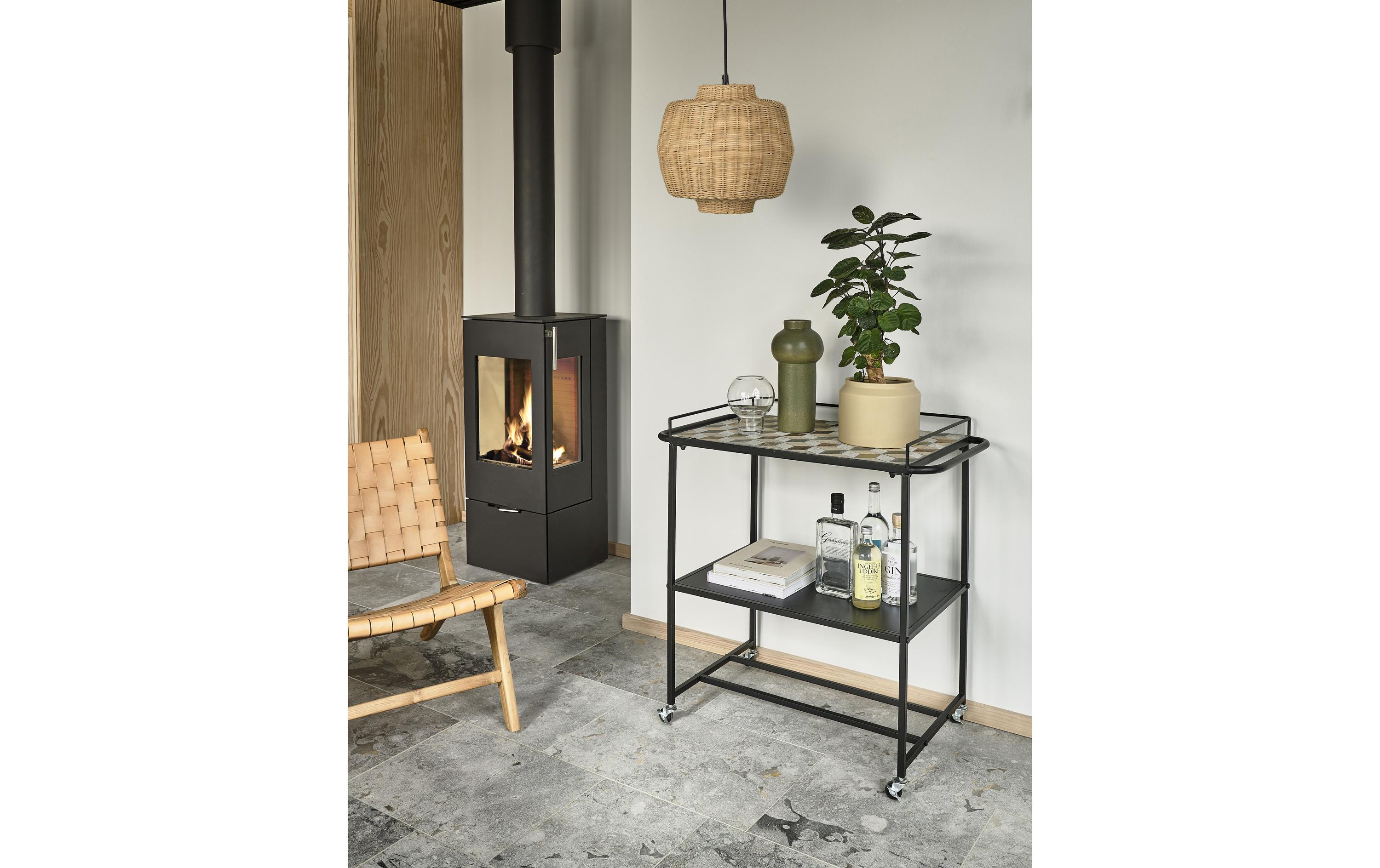 Pendelleuchte Vilna Ø 40 cm, E27, 40W, BraunE27-Pendelleuchte aus natürlichen Materialien