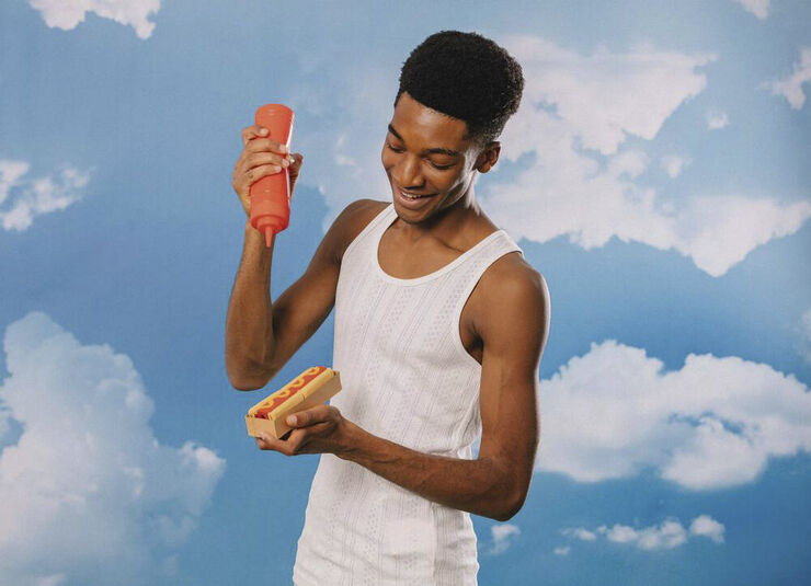 Eat My Socks Strømper - Hot Dog Multi