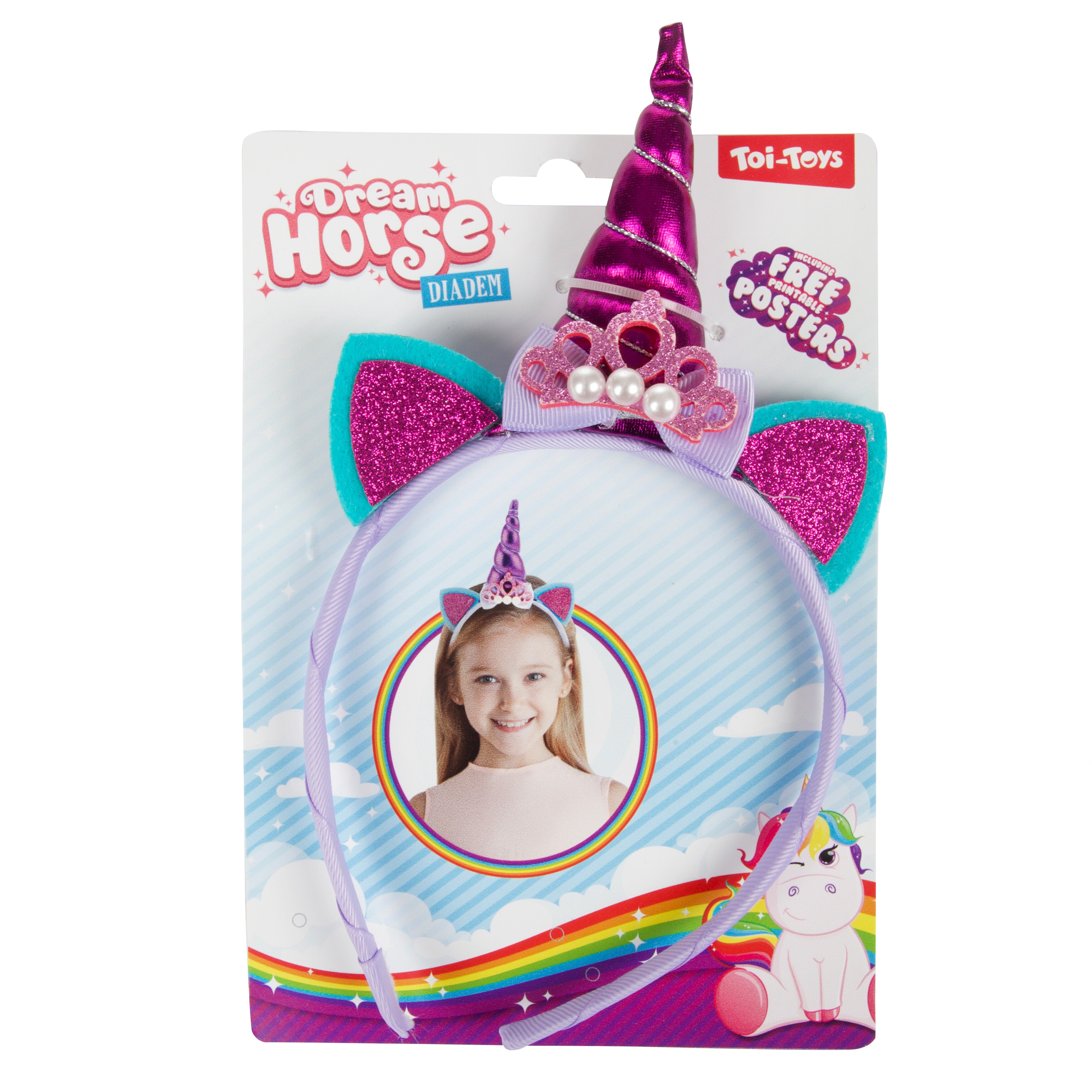 Toi-Toys - DREAM HORSE - Diadem Einhorn (lila) unicorn Haarreif