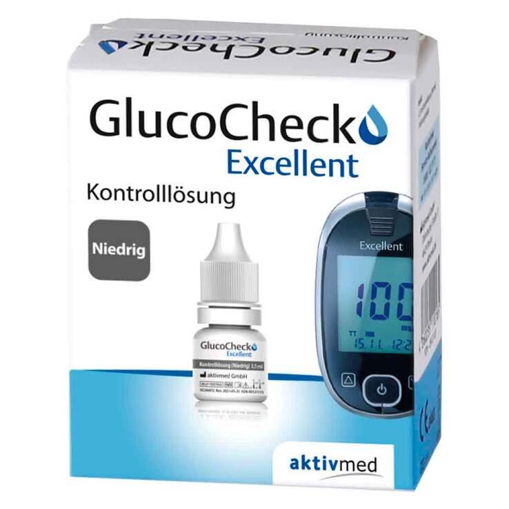 Gluco Check Excellent Kontroll Lösung niedrig, 4 ml