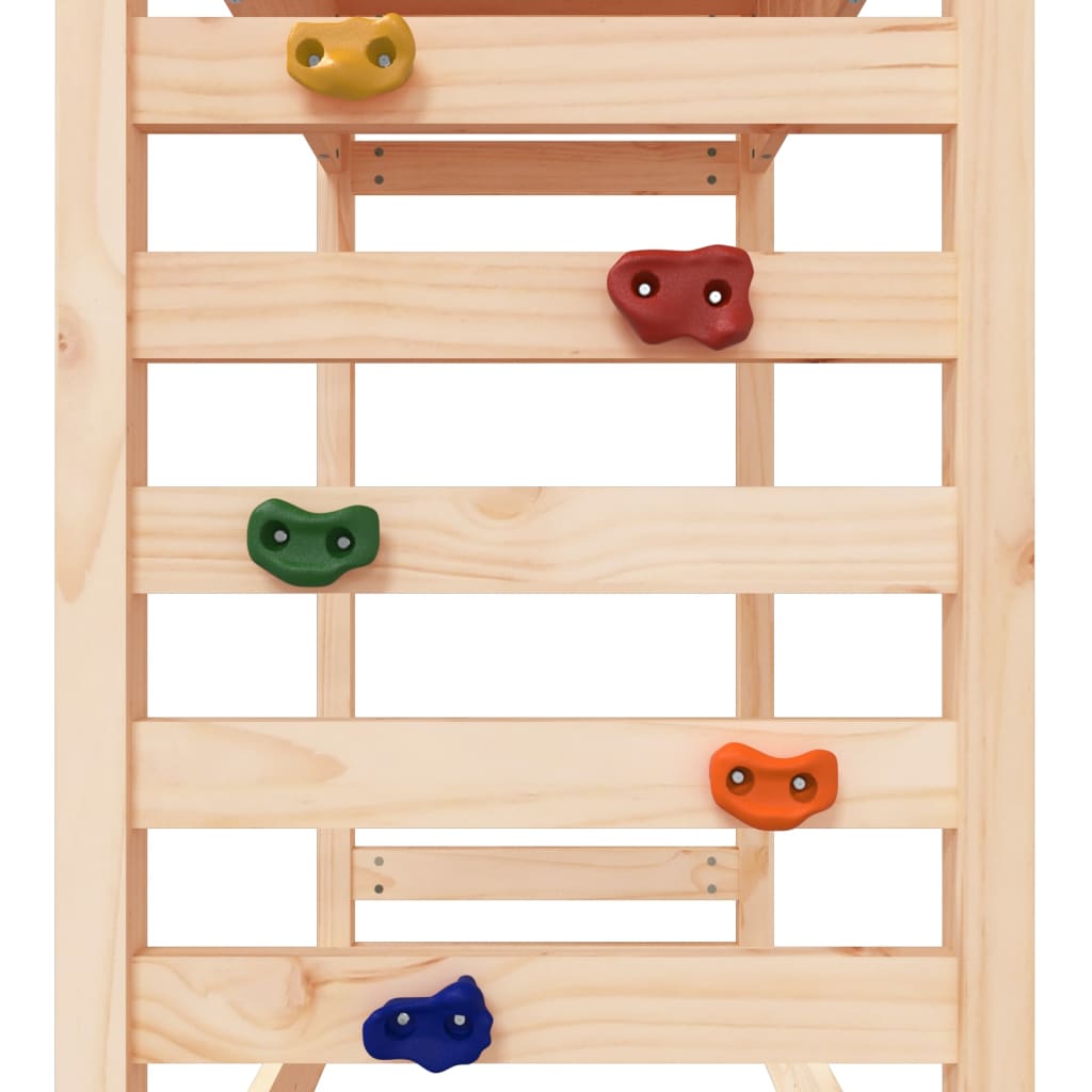 Aire de jeux d'extérieur balançoires toboggan portiques robuste jeux jardin 237 x 90 x 239 cm bois de pin massif