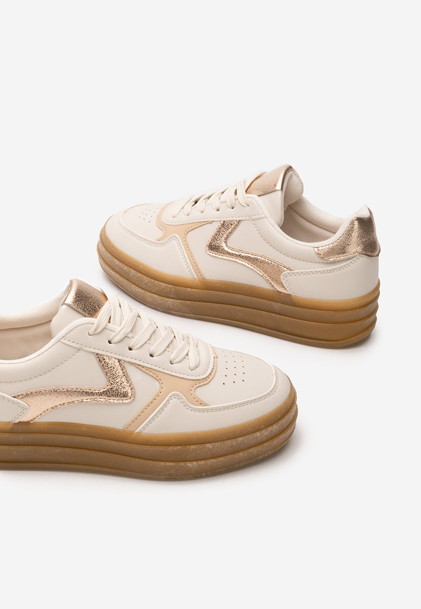 Baskets pour femme beige Shawnna