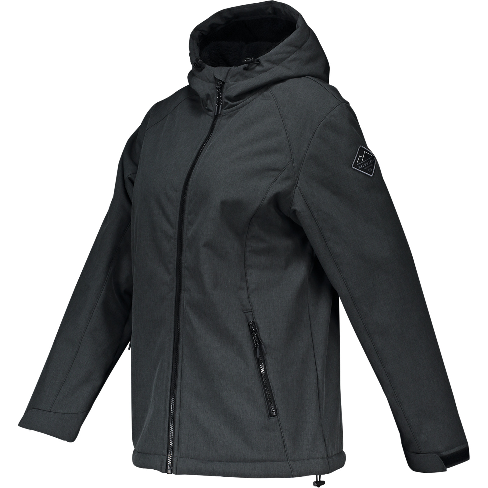 Belowzero Damen-Softshelljacke Isa S, dunkelgrau
