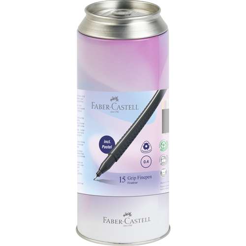FABER-CASTELL Grip Finepen, 0.4, 15er-Set