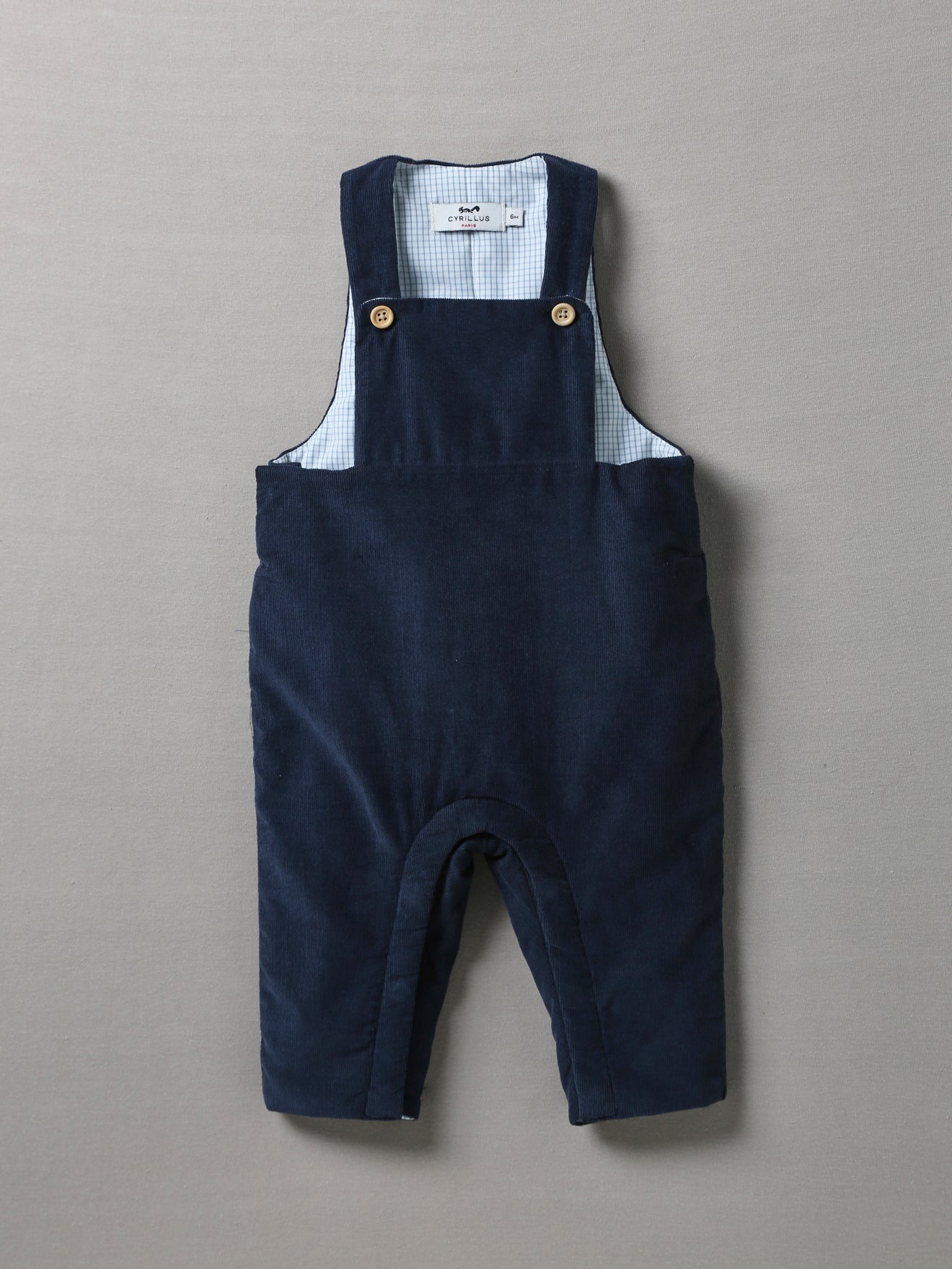 Salopette ouatiné bébé en velours