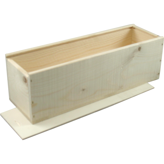 Champagnekist, Hout, 1 fles, binnenafm. 101x100x337mm,