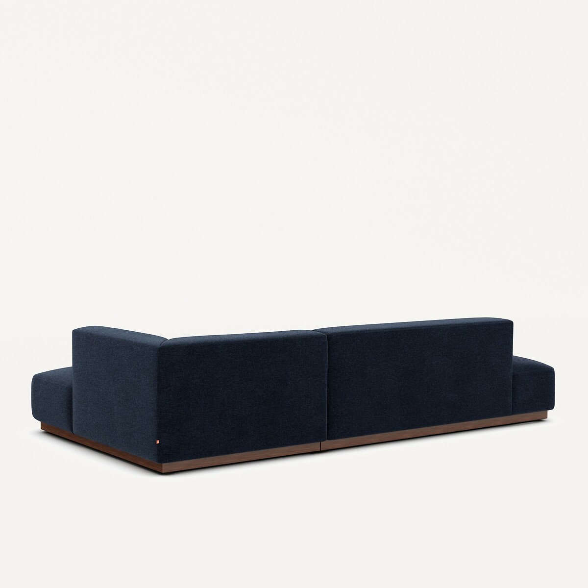 AM.PM<br>Sofá de canto direito tamanho XL em veludo chenille, Jacopo