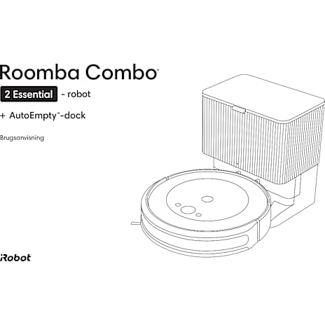 Roomba combo 2 essential robotstøvsuger - sort