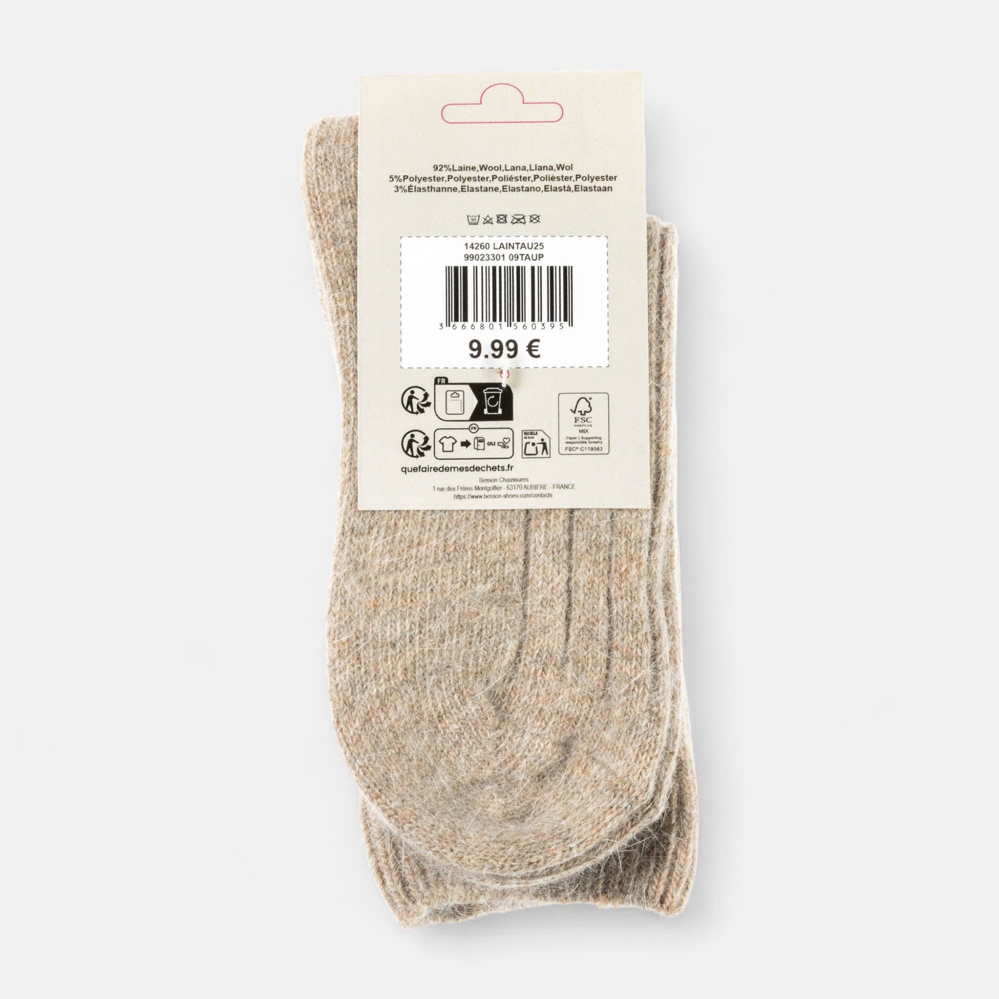 Chaussettes Femme taupe