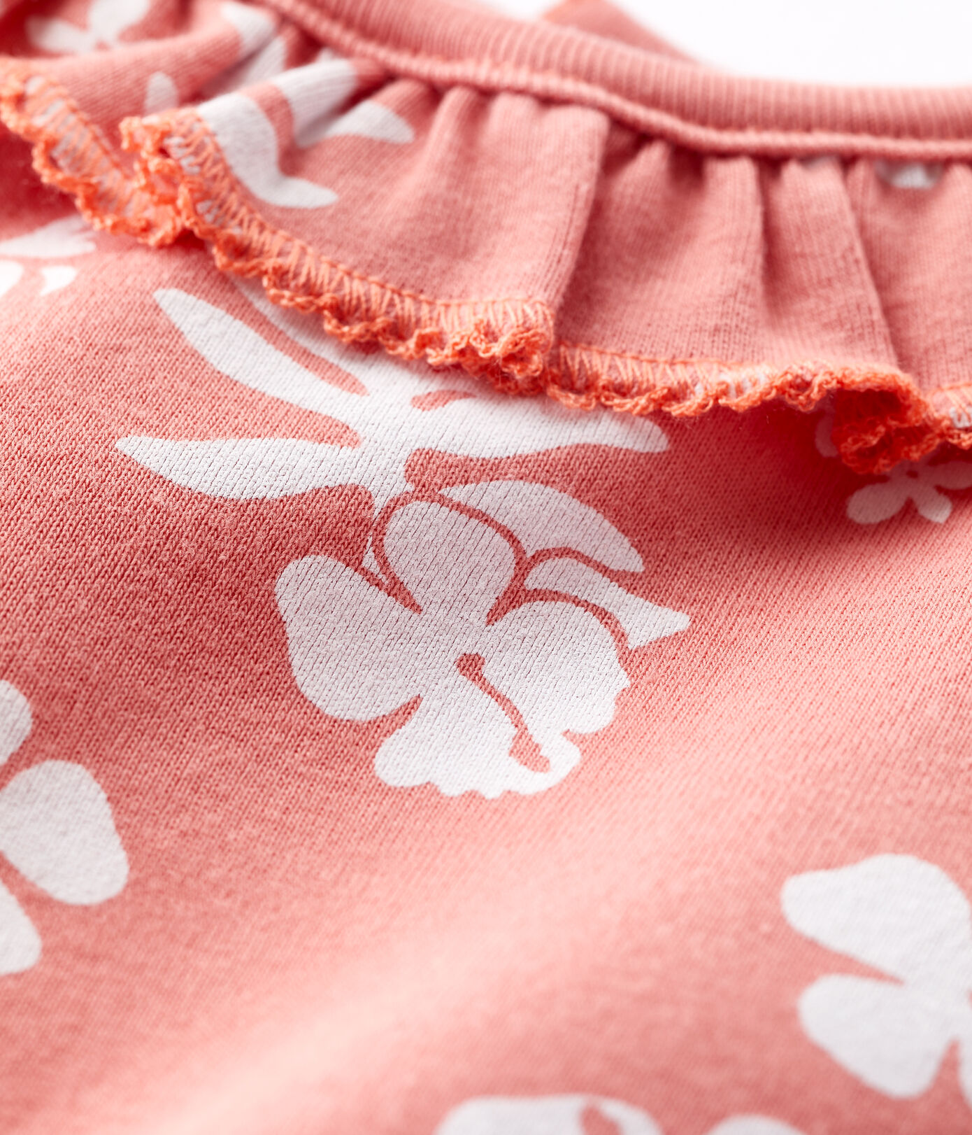 Body imprimé Hawai avec collerette en coton bébé
