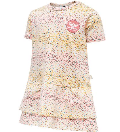 Hummel Kleid - hmlAlba - Weiß m. Punkte
