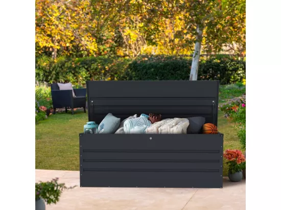Coffre de jardin pour extérieur 165x69x62cm en acier SteelBox XL