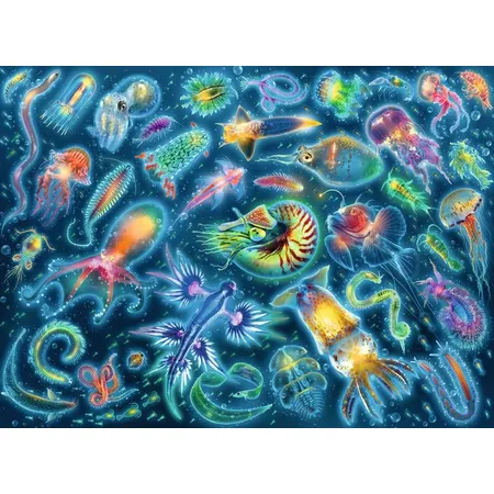 Ravensburger Puzzle - Farbenfrohe Quallen, 500 Teile
