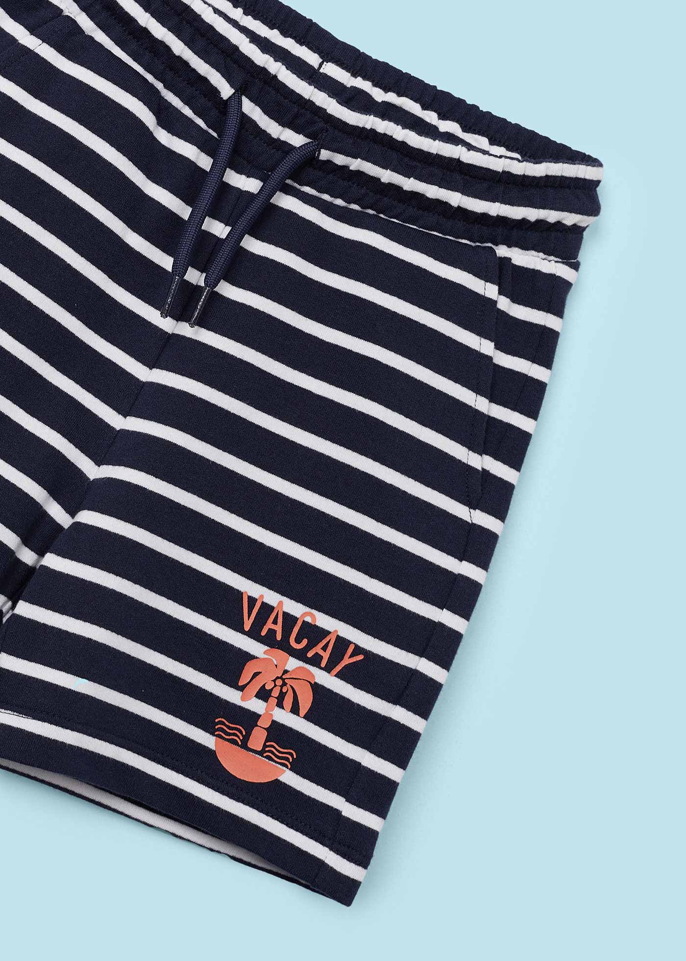 Conjunto listrado de duas peças Better Cotton para meninos, Clorofila