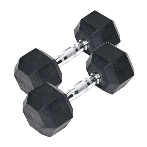 BODYSOLID Paire Haltères hexagonales caoutchouc