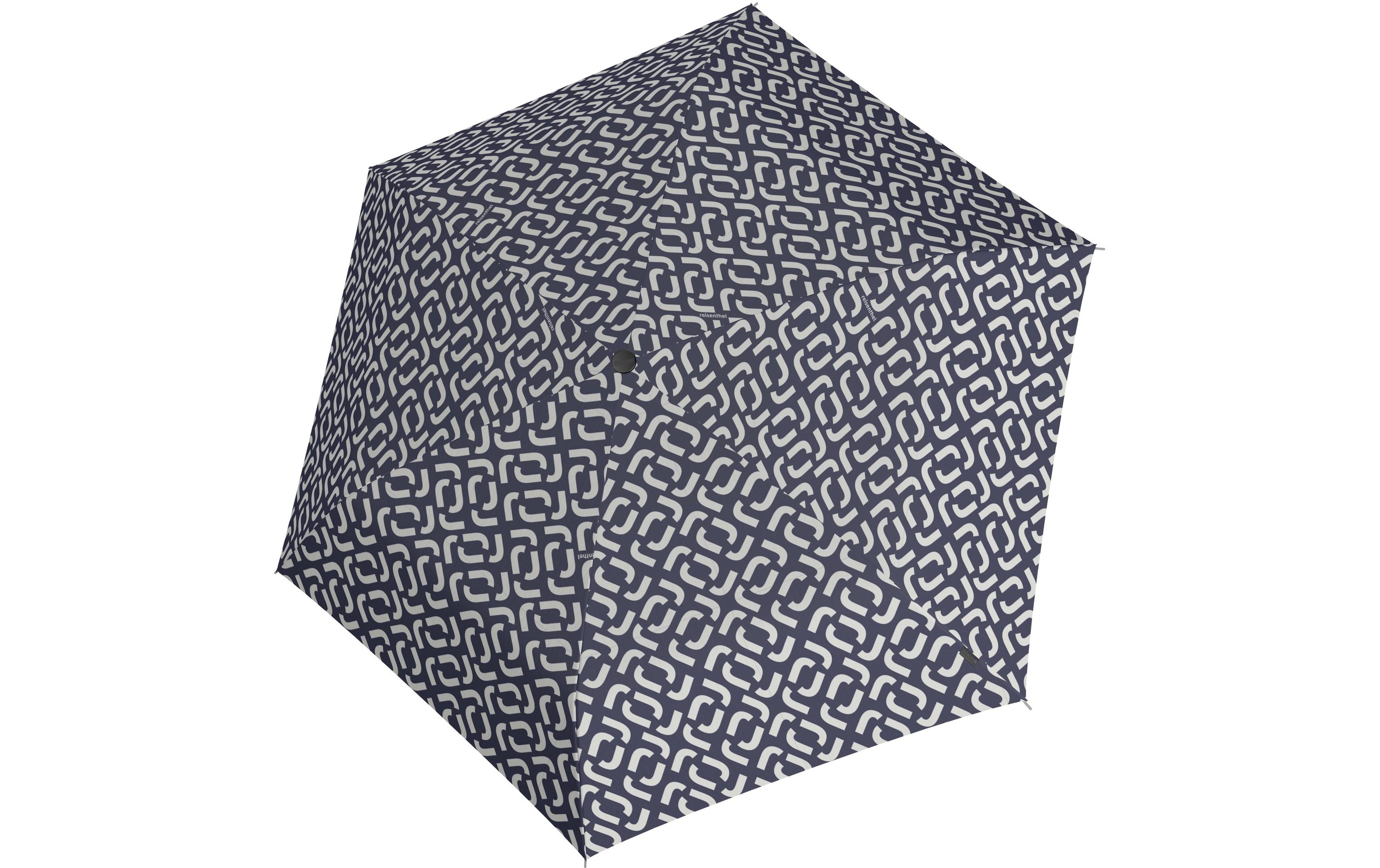 Schirm Pocket Mini Signature NavyRegenschirm aus recyceltem PET