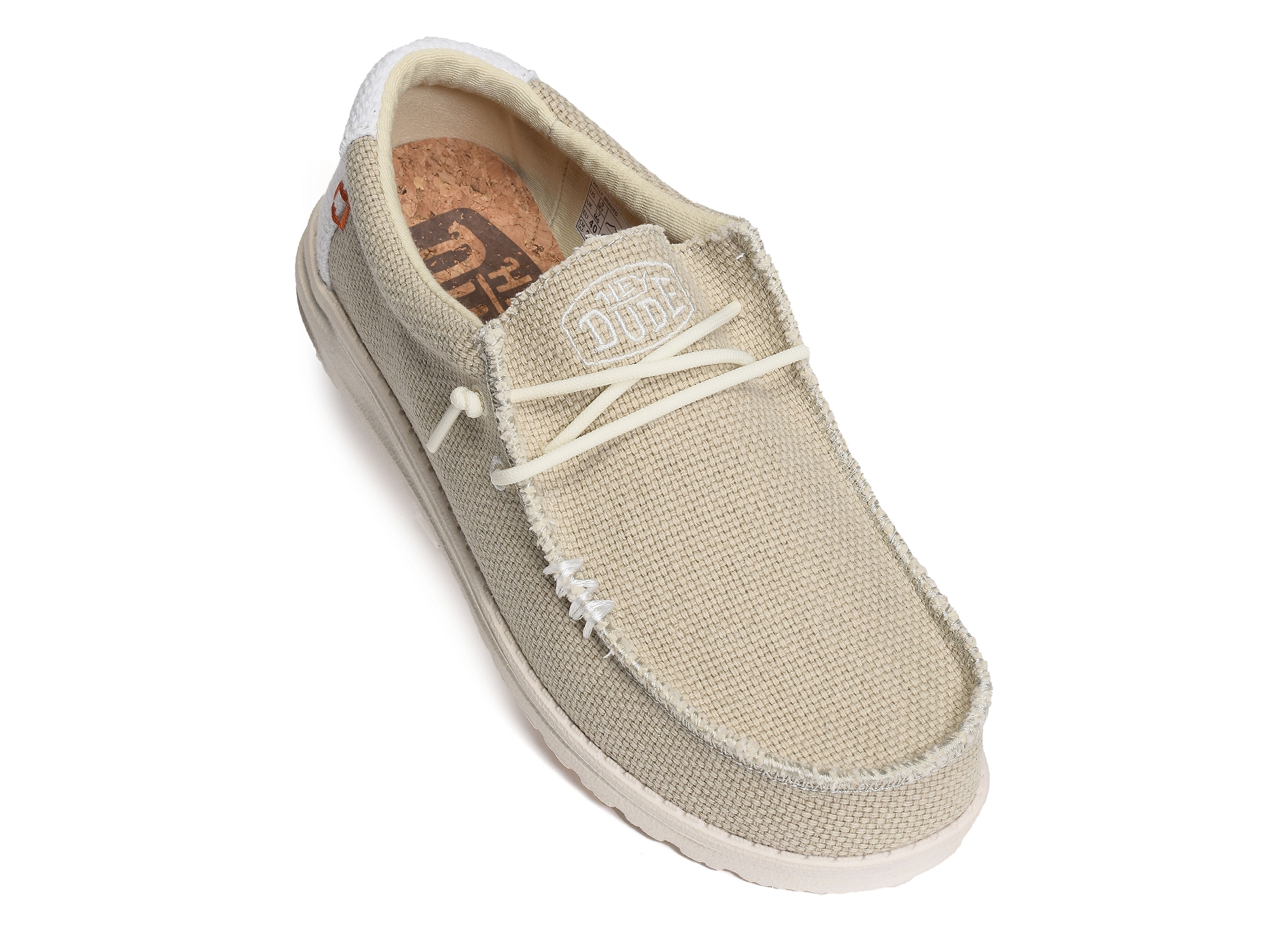 Wally braided blanc beige