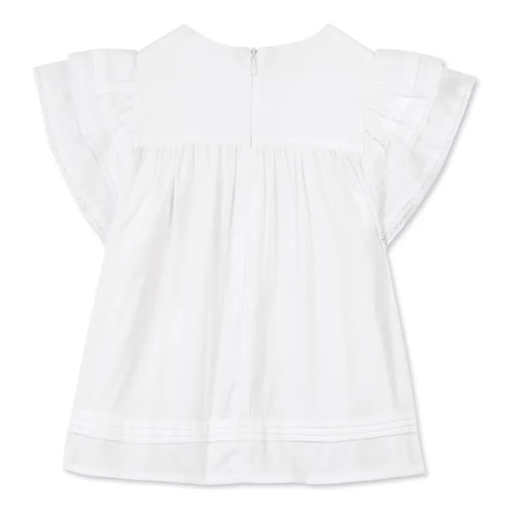 Tartine et Chocolat Blouse Fleur d'Hibiscus | Blanc
