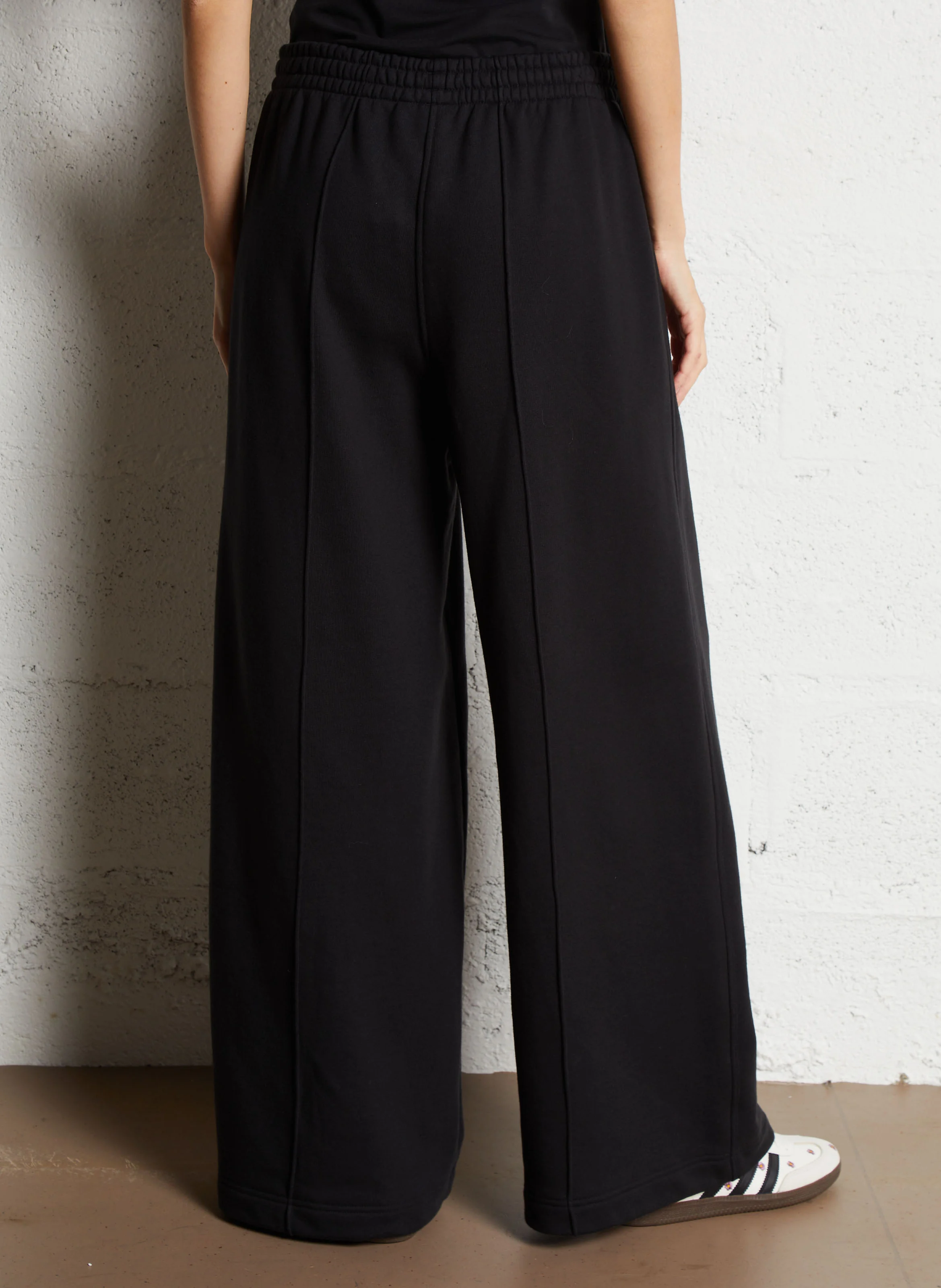 Jogging large en coton | Noir