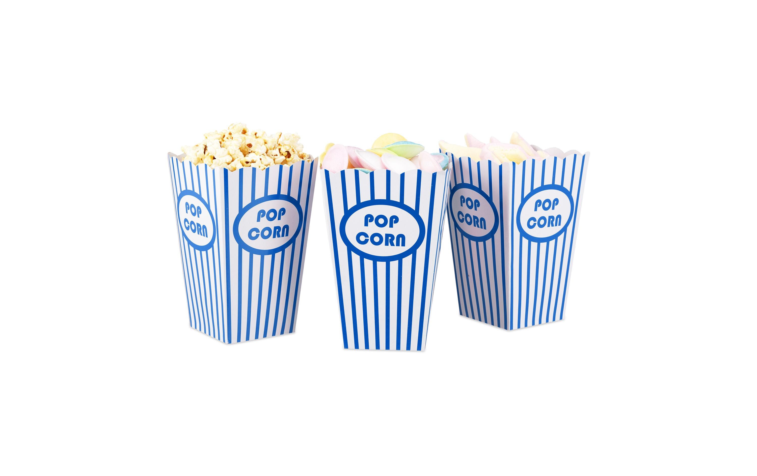Fingerfood-Schale Blau/Weiss 48 StückPopcorntüten