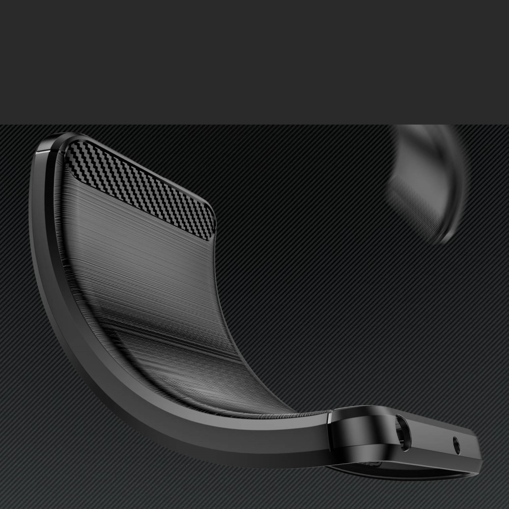 Samsung Galaxy A54 5G Gummi Case Schutzhülle im Carbon Look - Schwarz