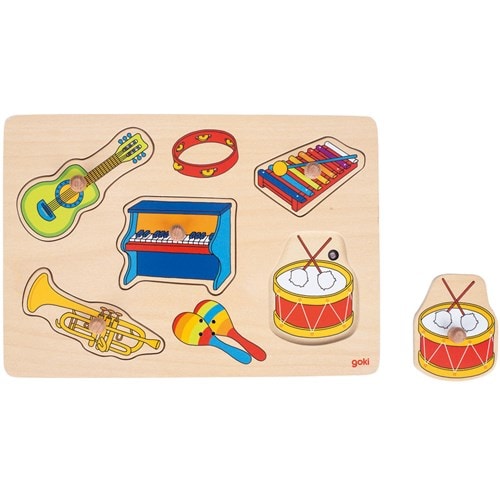 Puzzle à boutons instruments de musique