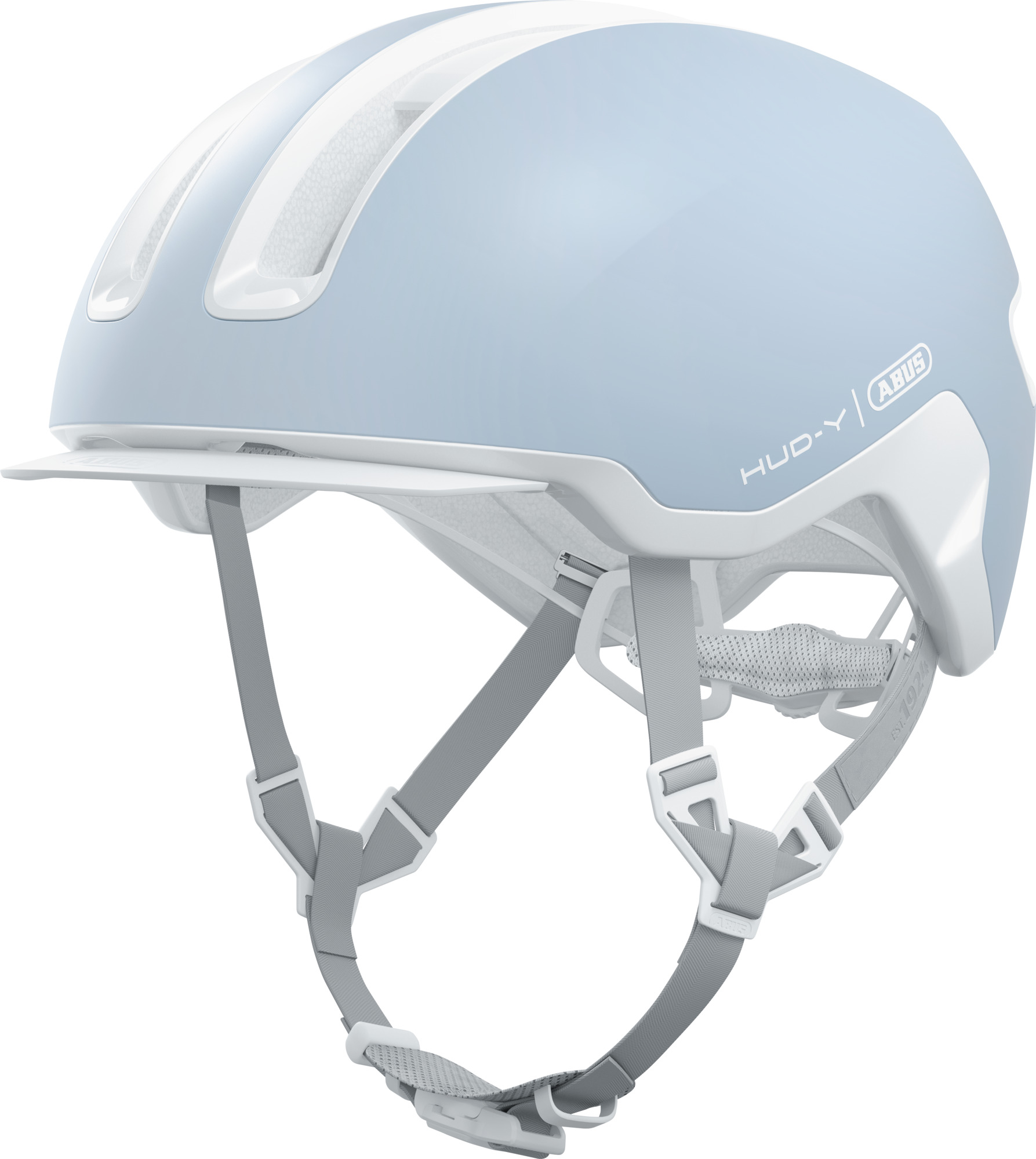 ABUS HUD-Y cykelhjelm LED Pure Aqua