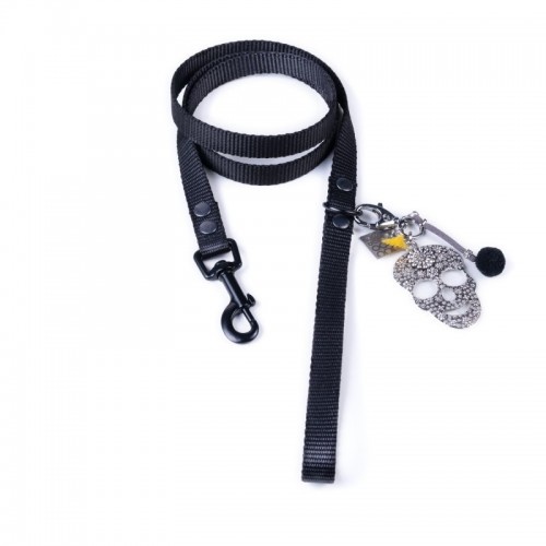 Coleira Lucky Total Black para cães, preta