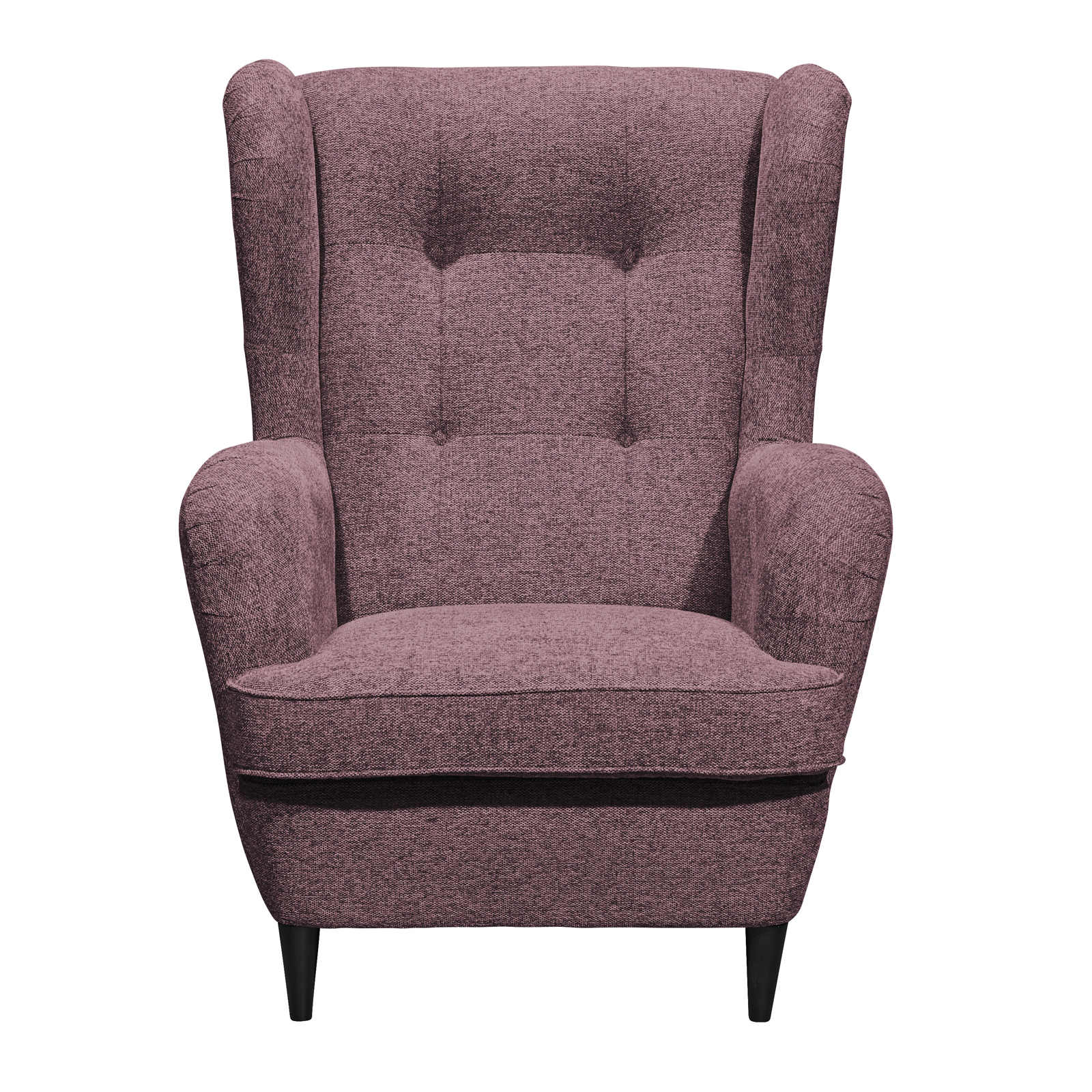 Ohrensessel - aubergine - 78 cm breit