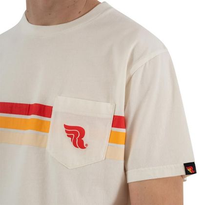 T-Shirt manches courtes RIDING CULTURE STRIPE - Blanc