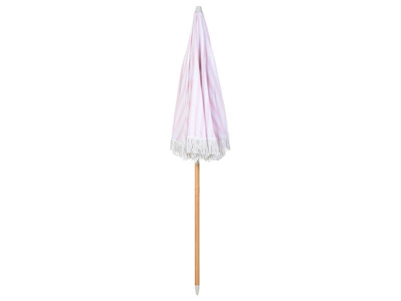 KOOR Sonnenschirm Boho Rosa, 180 cm Strandschirm mit Lichtschutzfaktor 50