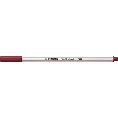 Premium-Filzstift mit Pinselspitze für variable Strichstärken - STABILO Pen 68 brush - Einzelstift - purpur