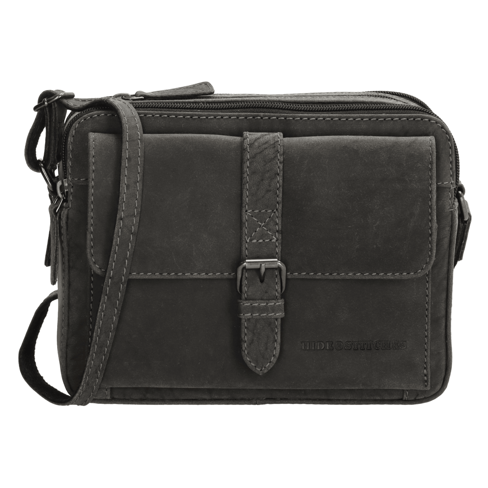 Hide & Stitches Idaho Schoudertas Zwart