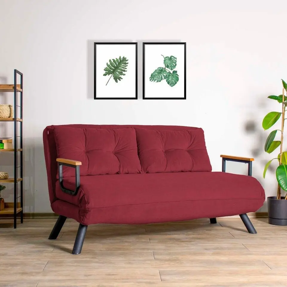 CALICOSY - Slaapbank voor 2 personen SANDO - 50x133x41 cm