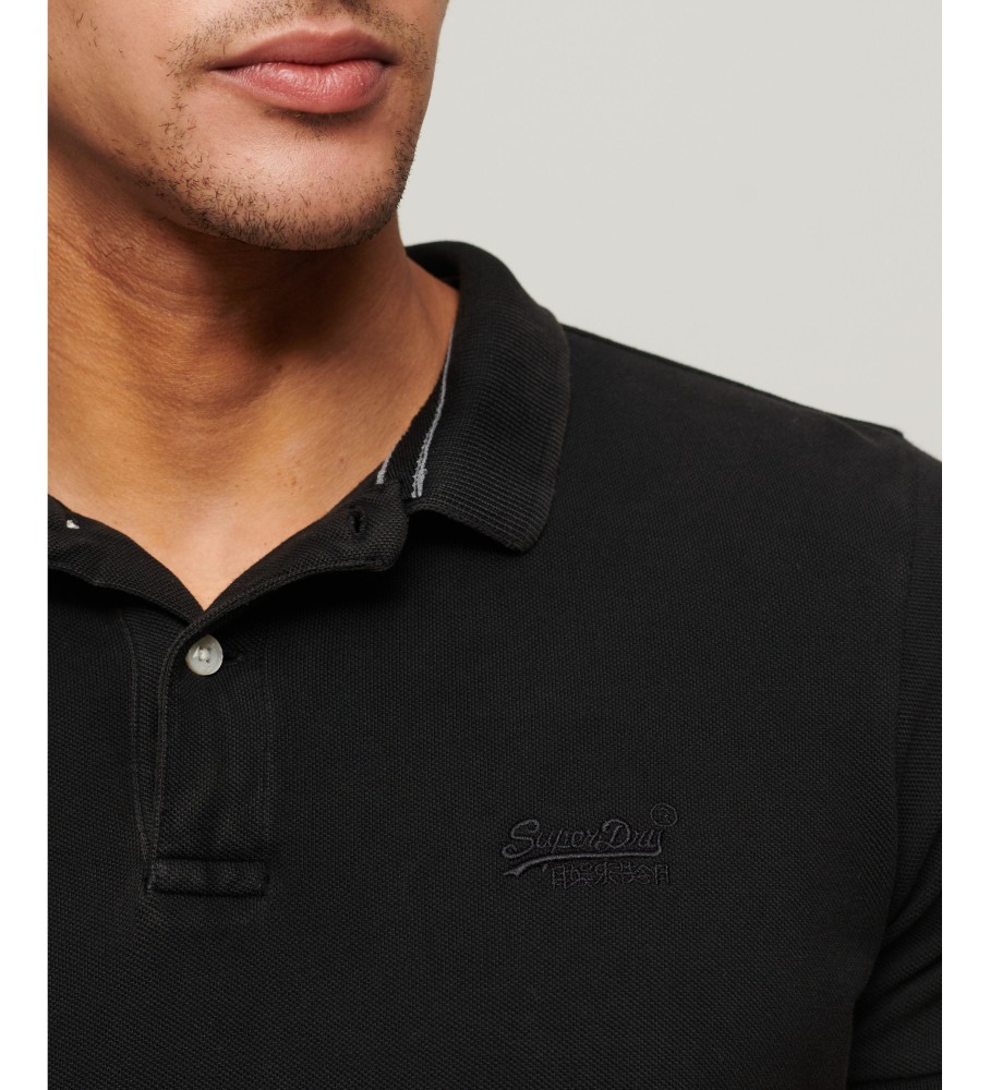 Polo Superdry Destroyed preta